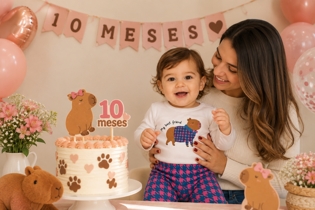 mesversario com tema de capivara