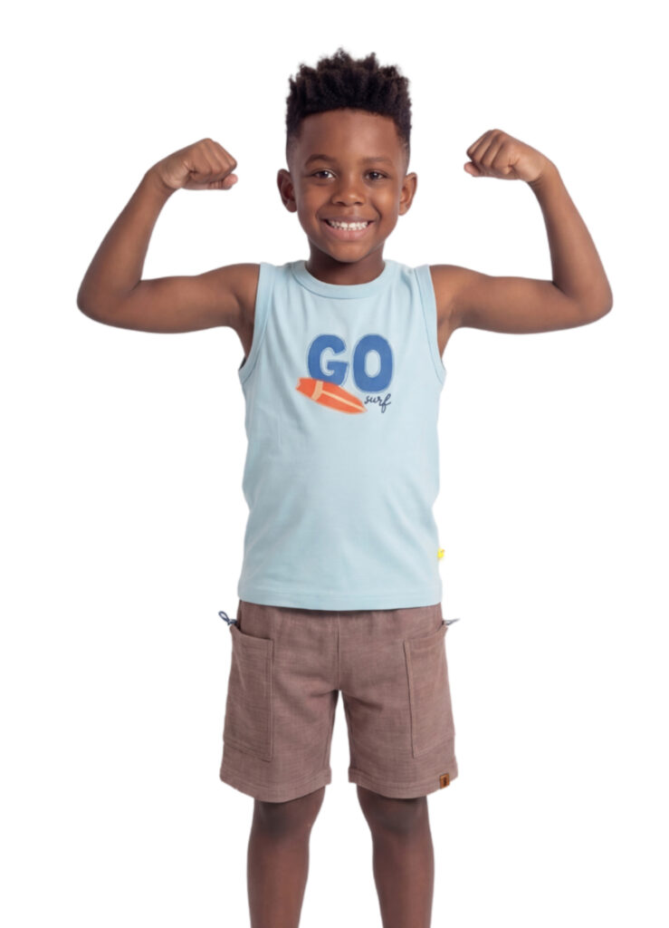 Regata infantil da coleção Alphabeto Todo Dia