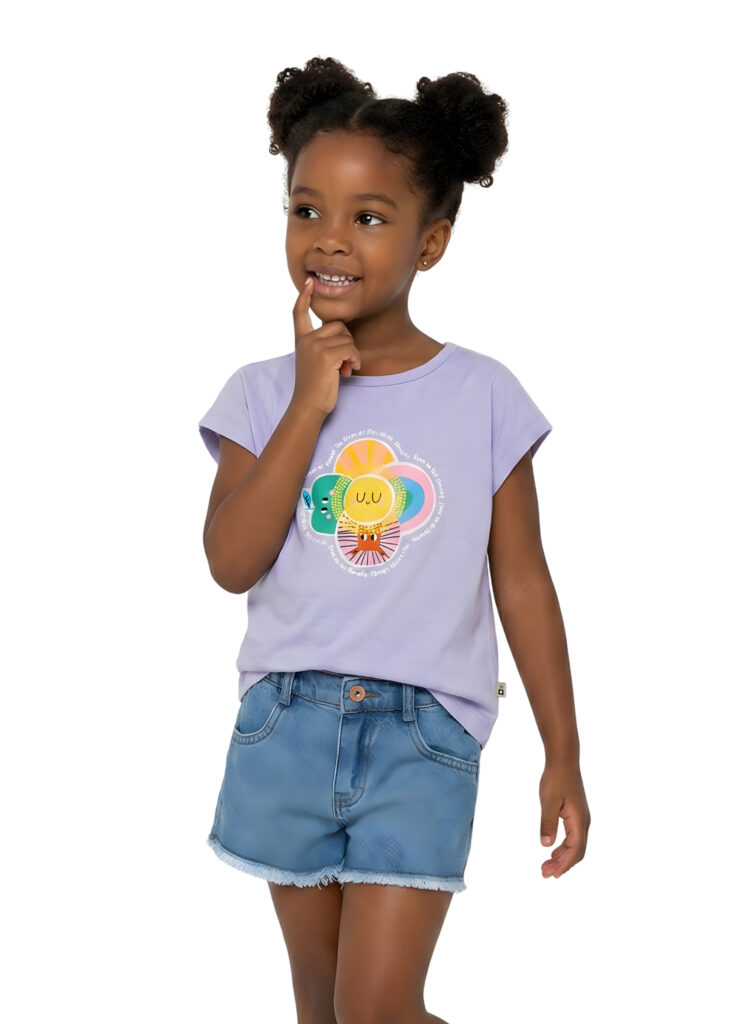 blusa infantil da coleção Alphabeto Todo Dia