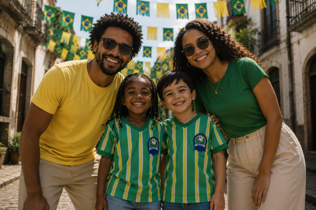 Brazilcore: verde e amarelo para torcer pela seleção. 