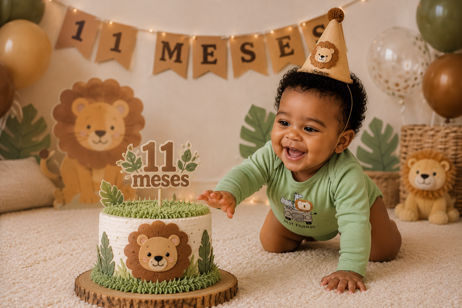 Mesversario com tema safari