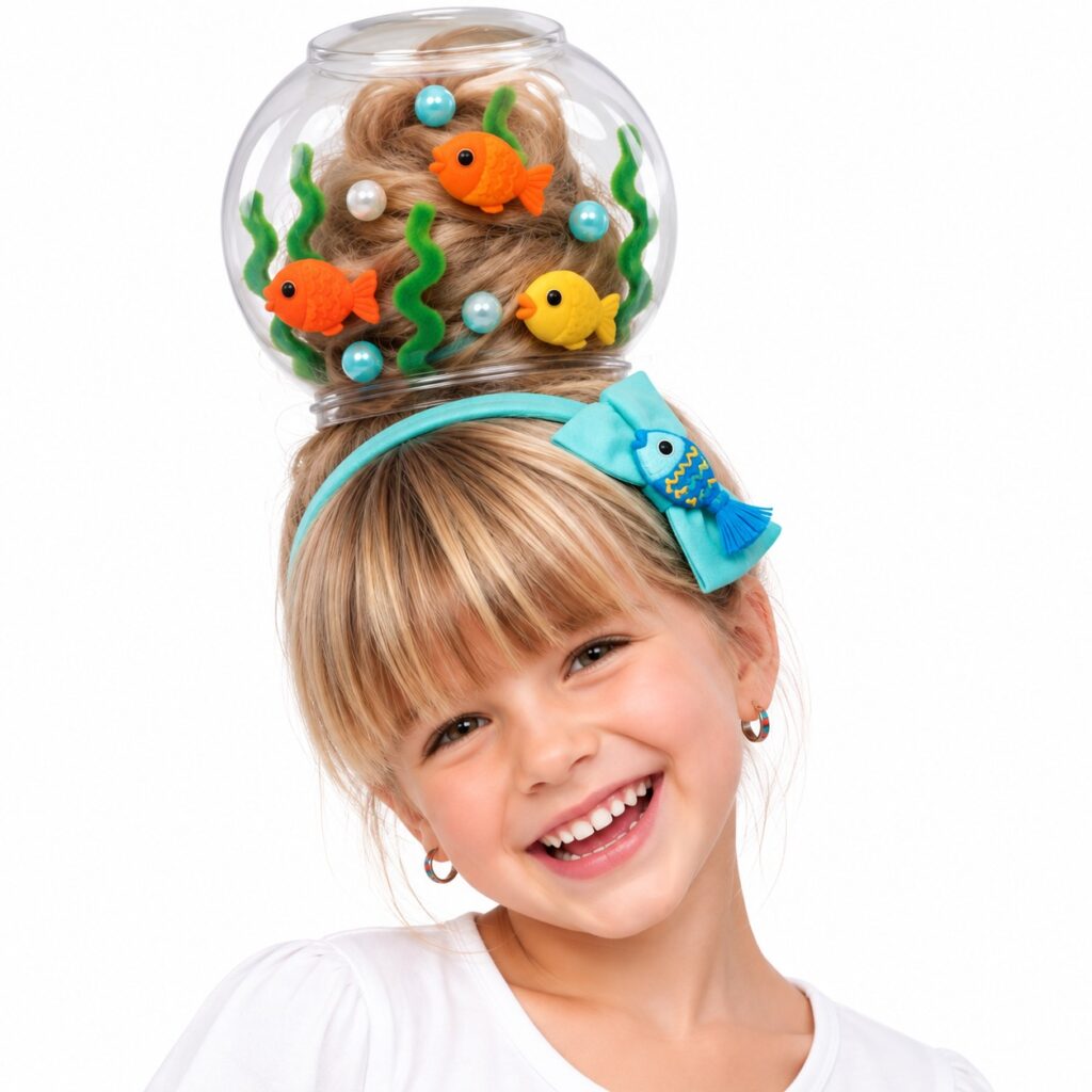 Sugestão de penteado para o dia do cabelo maluco